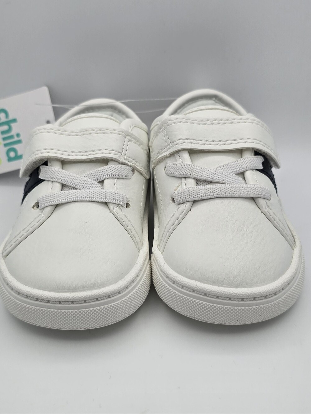 Carter's White Sneakers with Navy Accent for Kids
